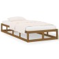 vidaXL Estructura de cama individual madera maciza marrón 90x190 cm vidaXL Estructura de cama individual madera maciza marrón 90x190 cm