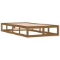 vidaXL Estructura de cama individual madera maciza marrón 90x190 cm vidaXL Estructura de cama individual madera maciza marrón 90x190 cm