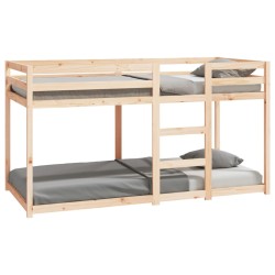 vidaXL Litera de madera maciza de pino 90x200 cm