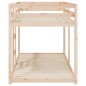 vidaXL Litera de madera maciza de pino 90x200 cm vidaXL Litera de madera maciza de pino 90x200 cm