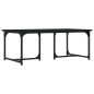 vidaXL Mesa de centro madera contrachapada negro 90x50x35 cm vidaXL Mesa de centro madera contrachapada negro 90x50x35 cm