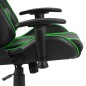 vidaXL Silla gaming giratoria PVC verde vidaXL Silla gaming giratoria PVC verde