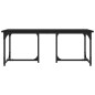 vidaXL Mesa de centro madera contrachapada negro 90x50x35 cm vidaXL Mesa de centro madera contrachapada negro 90x50x35 cm