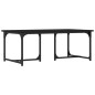 vidaXL Mesa de centro madera contrachapada negro 90x50x35 cm vidaXL Mesa de centro madera contrachapada negro 90x50x35 cm