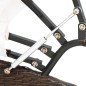 vidaXL Tumbona con dosel de ratán sintético marrón vidaXL Tumbona con dosel de ratán sintético marrón