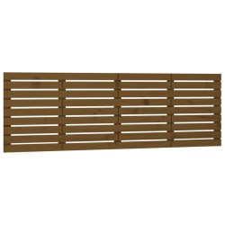 vidaXL Cabecero cama pared madera maciza pino marrón miel 186x3x63 cm