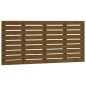 vidaXL Cabecero cama pared madera maciza pino marrón miel 141x3x63 cm vidaXL Cabecero cama pared madera maciza pino marrón miel 141x3x63 cm