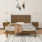 vidaXL Cabecero cama pared madera maciza pino marrón miel 141x3x63 cm vidaXL Cabecero cama pared madera maciza pino marrón miel 141x3x63 cm