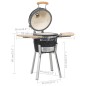 Kamado Barbacoa Parrilla y Ahumador Cerámico 81 cm Kamado Barbacoa Parrilla y Ahumador Cerámico 81 cm