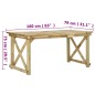 vidaXL Mesa de jardín de madera 160x79x75 cm vidaXL Mesa de jardín de madera 160x79x75 cm