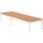 vidaXL Tumbona de madera maciza de teca y acero inoxidable vidaXL Tumbona de madera maciza de teca y acero inoxidable