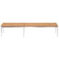 vidaXL Tumbona de madera maciza de teca y acero inoxidable vidaXL Tumbona de madera maciza de teca y acero inoxidable