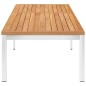 vidaXL Tumbona de madera maciza de teca y acero inoxidable vidaXL Tumbona de madera maciza de teca y acero inoxidable