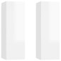 vidaXL Set de muebles de TV 6 pzas madera contrachapada blanco brillo