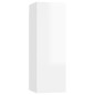 vidaXL Set de muebles de TV 8 pzas madera contrachapada blanco brillo