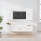 vidaXL Set de muebles de TV 5 pzas madera contrachapada blanco brillo vidaXL Set de muebles de TV 5 pzas madera contrachapada blanco brillo