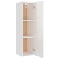 vidaXL Set de muebles de TV 4 pzas madera contrachapada blanco brillo