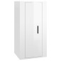 vidaXL Set de muebles de TV 5 pzas madera contrachapada blanco brillo