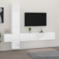 vidaXL Set de muebles de TV 5 pzas madera contrachapada blanco brillo vidaXL Set de muebles de TV 5 pzas madera contrachapada blanco brillo