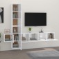 vidaXL Set de muebles de TV 5 pzas madera contrachapada blanco brillo vidaXL Set de muebles de TV 5 pzas madera contrachapada blanco brillo