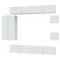 vidaXL Set de muebles de TV 8 pzas madera contrachapada blanco brillo vidaXL Set de muebles de TV 8 pzas madera contrachapada blanco brillo
