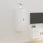 vidaXL Mueble para TV de pared blanco brillante 40x34,5x100 cm vidaXL Mueble para TV de pared blanco brillante 40x34,5x100 cm