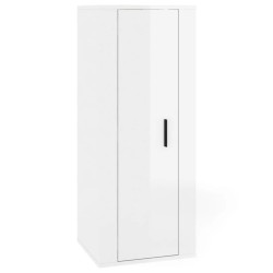 vidaXL Mueble para TV de pared blanco brillante 40x34,5x100 cm