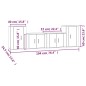 vidaXL Set de muebles de TV 4 pzas madera contrachapada blanco brillo