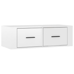 vidaXL Mueble de TV colgante madera blanco brillante 80x36x25 cm