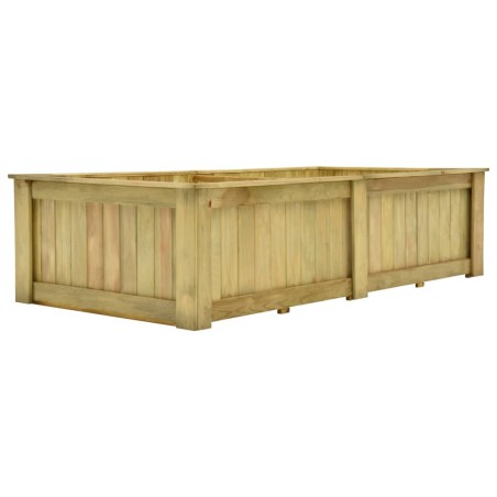 vidaXL Arriate de madera de pino impregnada 196x100x50 cm