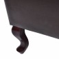 vidaXL Sillón con reposapiés cuero sintético marrón oscuro vidaXL Sillón con reposapiés cuero sintético marrón oscuro