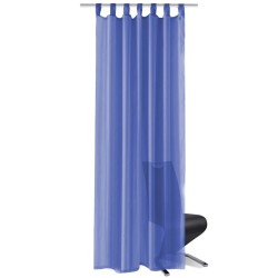 vidaXL Cortinas de gasa 2 unidades 140x175 cm azul real