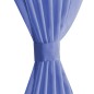 vidaXL Cortinas de gasa 2 unidades 140x175 cm azul real vidaXL Cortinas de gasa 2 unidades 140x175 cm azul real