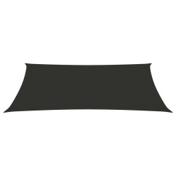 vidaXL Toldo de vela rectangular tela Oxford gris antracita 5x8 m
