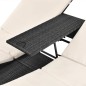 vidaXL Tumbona doble con cortinas ratán sintético negro vidaXL Tumbona doble con cortinas ratán sintético negro
