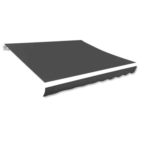 vidaXL Toldo de lona blanco gris antracita 400x300 cm