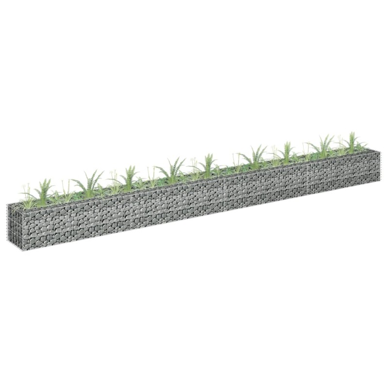 vidaXL Arriate de gaviones de acero 360x30x30 cm vidaXL Arriate de gaviones de acero 360x30x30 cm