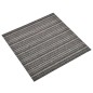 vidaXL Baldosa de suelo de moqueta 20 uds 5m² 50x50cm antracita rayada