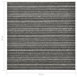 vidaXL Baldosa de suelo de moqueta 20 uds 5m² 50x50cm antracita rayada