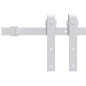 vidaXL Kit herrajes para puertas correderas de acero blanco 200 cm vidaXL Kit herrajes para puertas correderas de acero blanco 200 cm