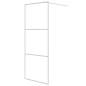 vidaXL Mampara de ducha vidrio ESG transparente blanco 80x195 cm vidaXL Mampara de ducha vidrio ESG transparente blanco 80x195 cm