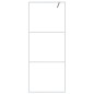 vidaXL Mampara de ducha vidrio ESG transparente blanco 80x195 cm vidaXL Mampara de ducha vidrio ESG transparente blanco 80x195 cm