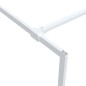 vidaXL Mampara de ducha vidrio ESG transparente blanco 80x195 cm vidaXL Mampara de ducha vidrio ESG transparente blanco 80x195 cm
