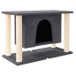 vidaXL Rascador para gatos con postes de sisal gris oscuro 50 cm vidaXL Rascador para gatos con postes de sisal gris oscuro 50 cm