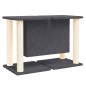 vidaXL Rascador para gatos con postes de sisal gris oscuro 50 cm vidaXL Rascador para gatos con postes de sisal gris oscuro 50 cm