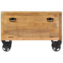vidaXL Zapatero madera maciza de mango 86x35x55 cm