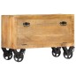 vidaXL Zapatero madera maciza de mango 86x35x55 cm vidaXL Zapatero madera maciza de mango 86x35x55 cm