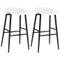 vidaXL Taburetes de cocina 2 unidades blanco vidaXL Taburetes de cocina 2 unidades blanco