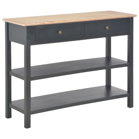 vidaXL Aparador de MDF 110x35x80 cm negro