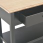 vidaXL Aparador de MDF 110x35x80 cm negro